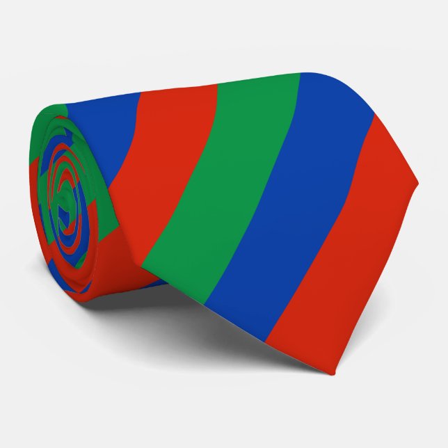 Dagestan Flag Neck Tie (Rolled)