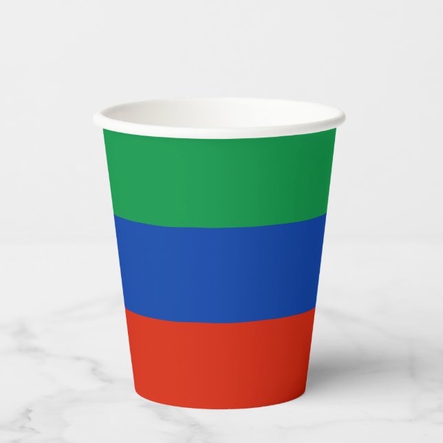 Dagestan Flag Paper Cups (Front)