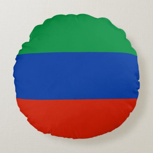 Dagestan Flag Round Pillow