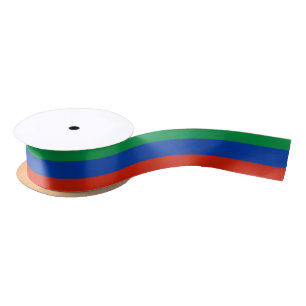 Dagestan Flag Satin Ribbon