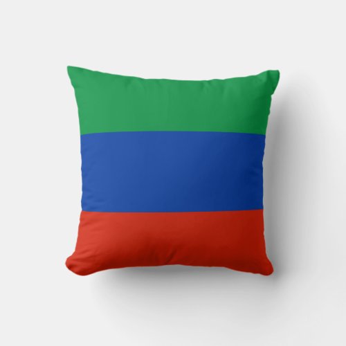 Dagestan Flag Throw Pillow