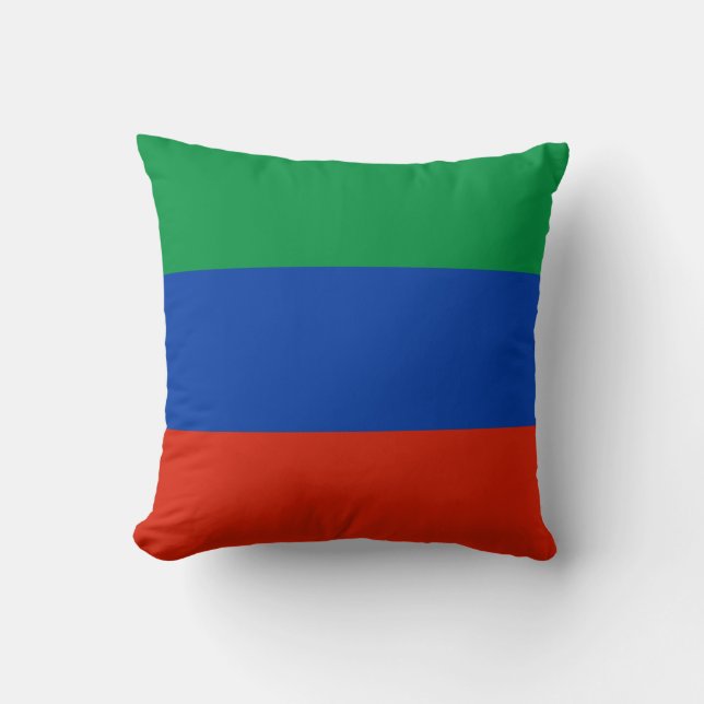 Dagestan Flag Throw Pillow (Front)