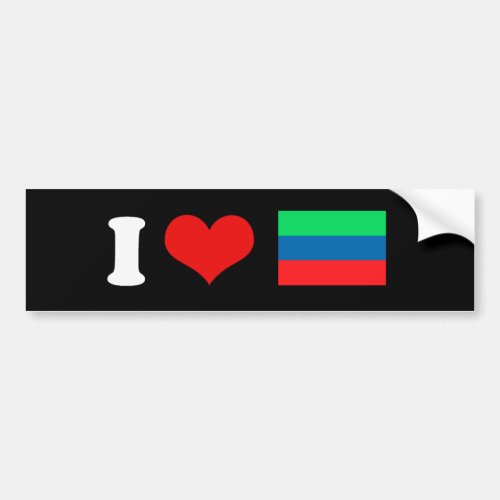 Daghestan Flag Bumper Sticker