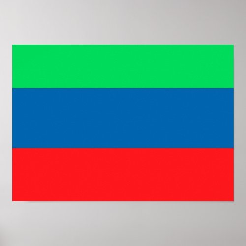 Daghestan Flag Poster