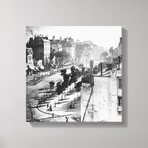 Daguerre Boulevard du Temple First Photograph Canvas Print