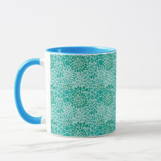 dahila grace floral pattern mug (Left)