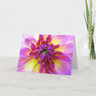 Dahlia Blank Greeting Card