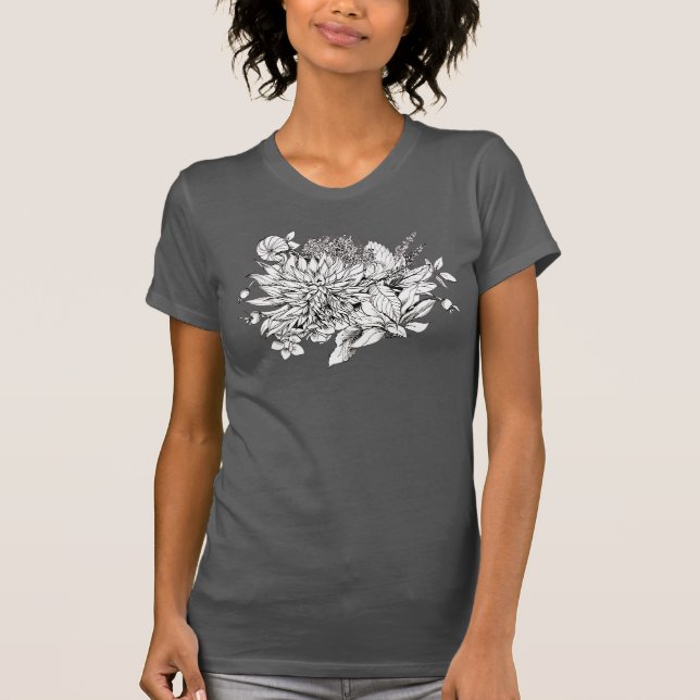 Dahlia Bouquet Tee (Front)
