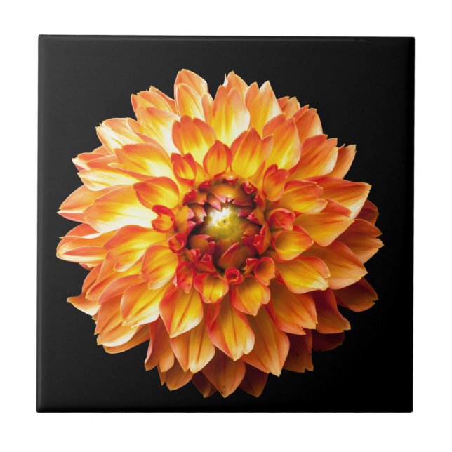 Dahlia Ceramic Tile (Front)