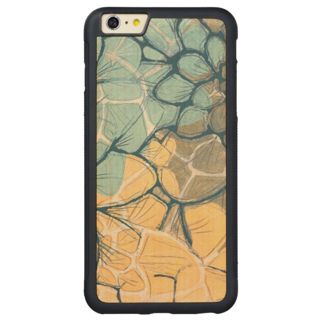 Dahlia Dance I Carved Wood iPhone Case (Back)