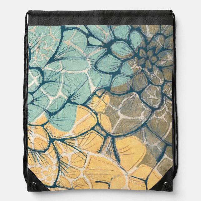 Dahlia Dance I Drawstring Bag (Front)