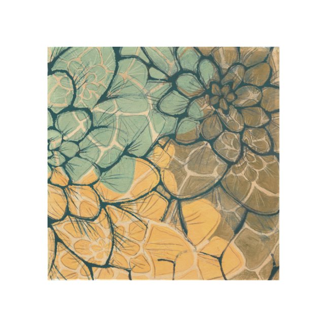 Dahlia Dance I Wood Wall Decor (Front)