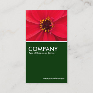 Dahlia - Dark Green Business Card