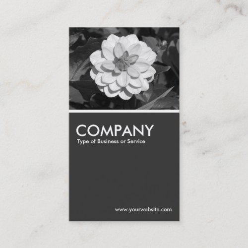 Dahlia David Howard _ 80pc Gray Business Card