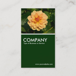 Dahlia 'David Howard' - Dark Green Business Card