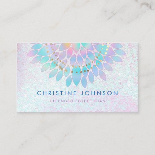 dahlia decor licensed esthetician salon spa business card