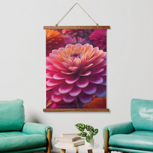 Dahlia Delight Hanging Tapestry