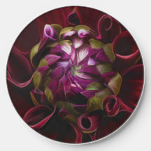 Dahlia Elegant Botanical Flower Wireless Charger