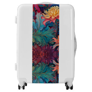 Dahlia Floral Tapestry Luggage