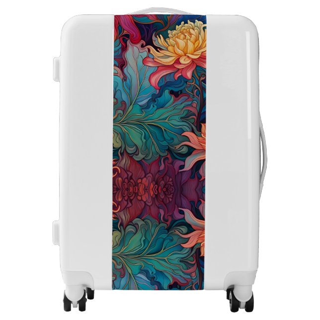 Dahlia Floral Tapestry Luggage (Front)