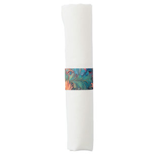 Dahlia Floral Tapestry Napkin Bands