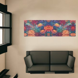Dahlia Floral Tapestry