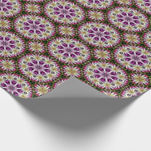 Dahlia Flower Abstract Pattern    Wrapping Paper