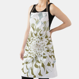 Dahlia flower apron
