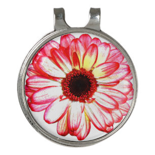 Dahlia Flower Bandana USB Charging Station Golf Hat Clip