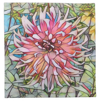DAHLIA FLOWER CLOTH NAPKIN
