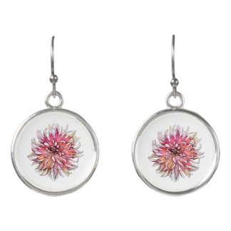 DAHLIA FLOWER EARRINGS