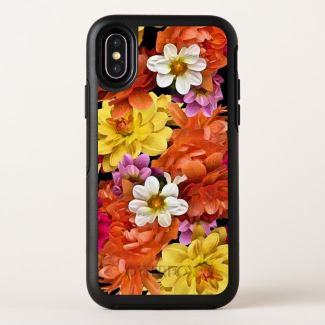 Dahlia Flower Pattern OtterBox IPhone X Case