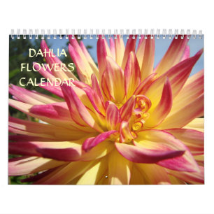 Dahlia Flowers Calendar Office Calendar Holidays