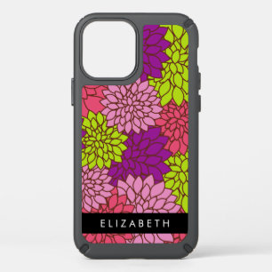 Dahlia Flowers, Colorful Flowers, Your Name Speck iPhone 12 Case