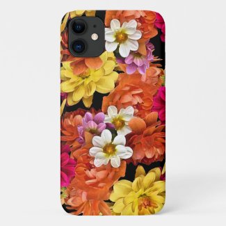 Dahlia Flowers Floral iPhone 11 Case