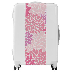 Dahlia Flowers, Pattern Of Flowers, Pink Dahlia Luggage