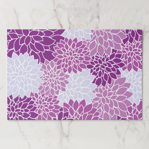 Dahlia Flowers Pattern Of Flowers Purple Dahlia Paper Pad