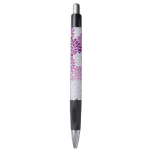 Dahlia Flowers, Pattern Of Flowers, Purple Dahlia Pen