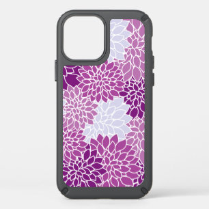Dahlia Flowers, Pattern Of Flowers, Purple Dahlia Speck iPhone 12 Case