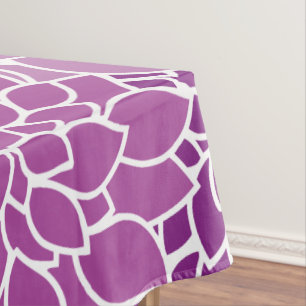 Dahlia Flowers, Pattern Of Flowers, Purple Dahlia Tablecloth
