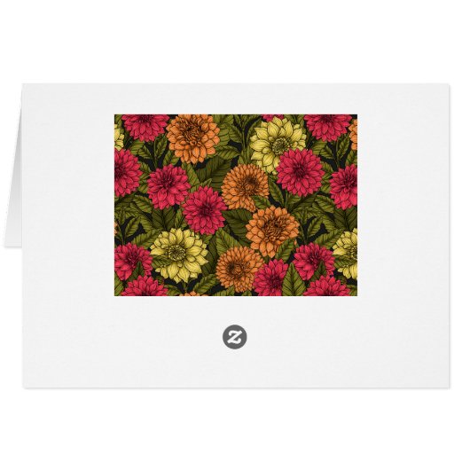 Dahlia garden (Back Horizontal)