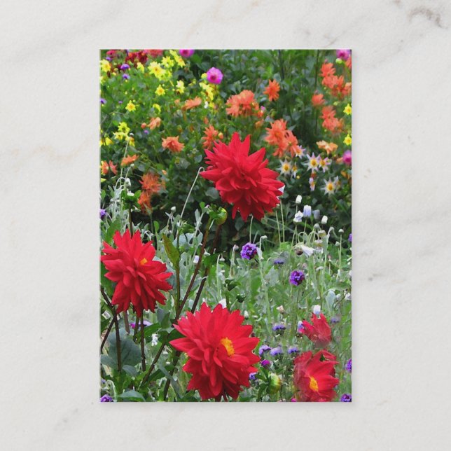 Dahlia Garden ATC Business Card (Front)