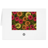 Dahlia garden cards (Back Horizontal)