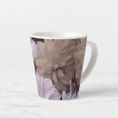 Dahlia Garden Flowers Floral Abstract Latte Mug (Right Angle)