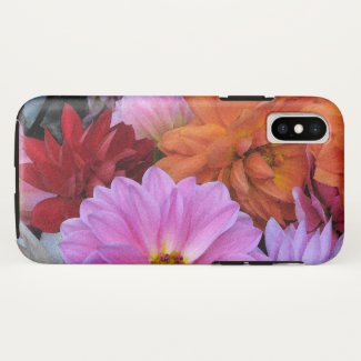 Dahlia Garden Flowers Floral iPhone X Case