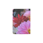 Dahlia Garden Flowers Floral Passport Holder (Back)