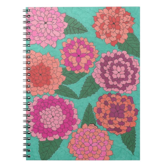 Dahlia Garden  Notebook (Front)