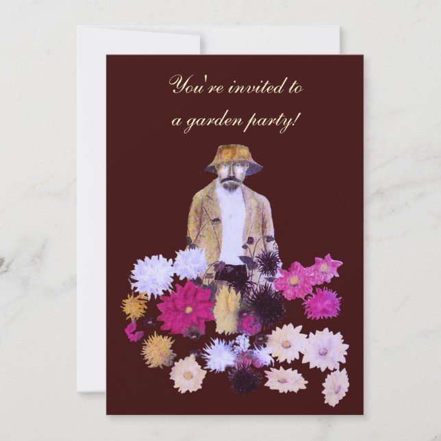 Dahlia Garden Party Invitation (Front)