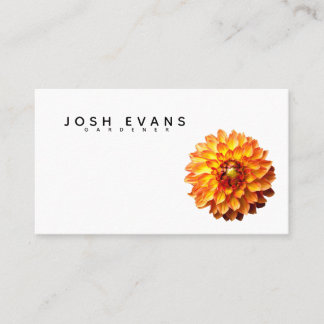 Dahlia Gardener Business Card