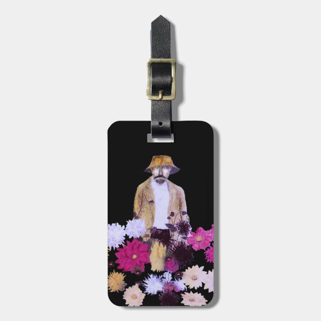 Dahlia Gardener Luggage Tag (Front Vertical)